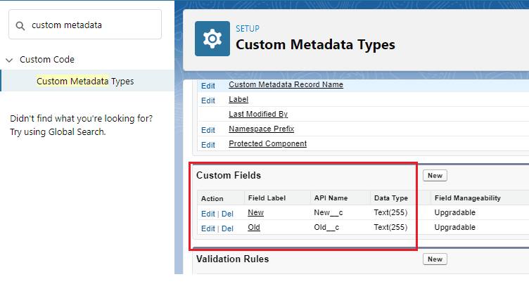 Key custom fields