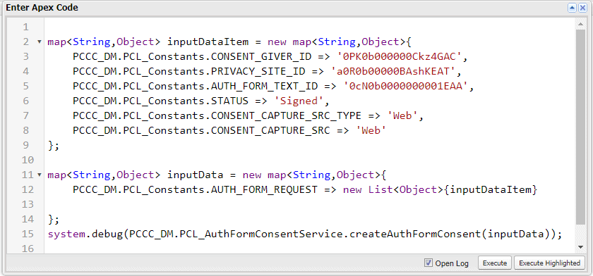 APEX API Authorization Form Consent Creation Cloud Compliance 5