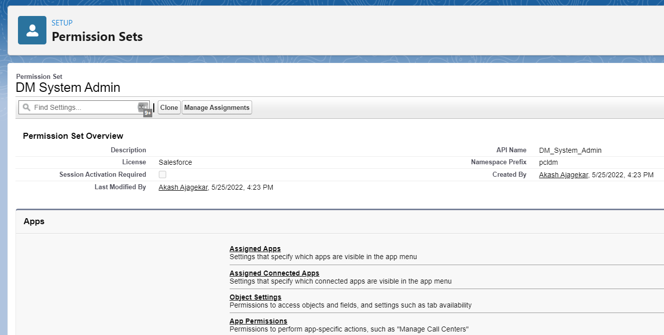 Click Manage Assignment button