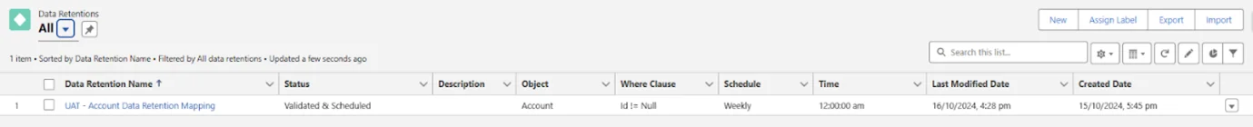 Remove mapping option with X symbol