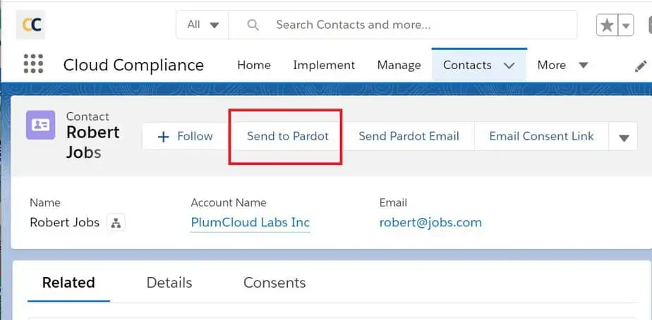 Pardot Integration Cloud Compliance 4