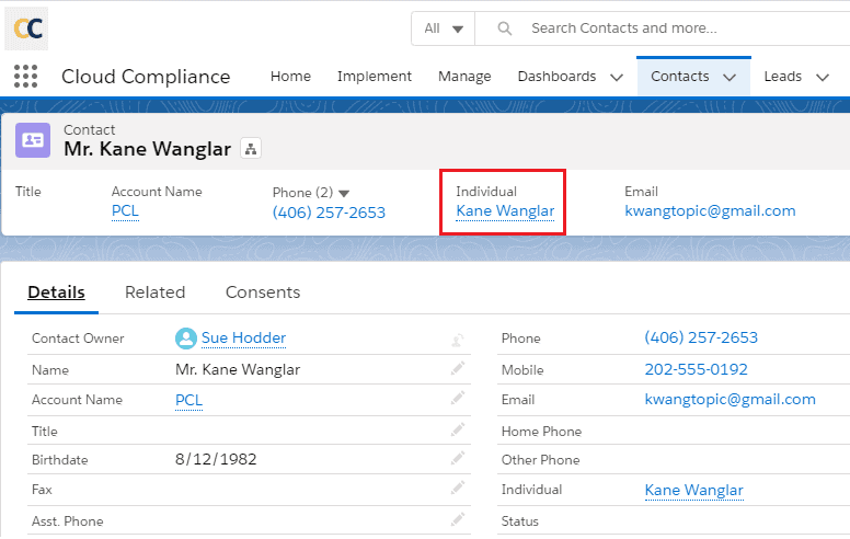 REST API Consent Creation Cloud Compliance 1