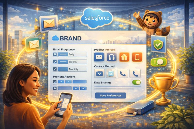 Building branded Customer Preference Center with Salesforce